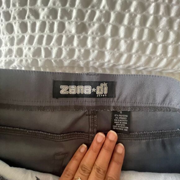Zana di Vintage Y2K Women's Grey High Waist Stretch Wide Leg Pant Size 11 - Picture 5 of 9